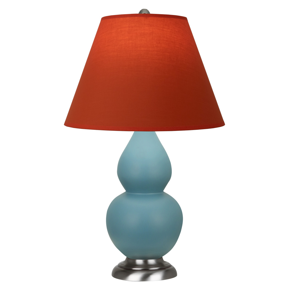 Matte Steel Blue Small Double Gourd Accent Lamp