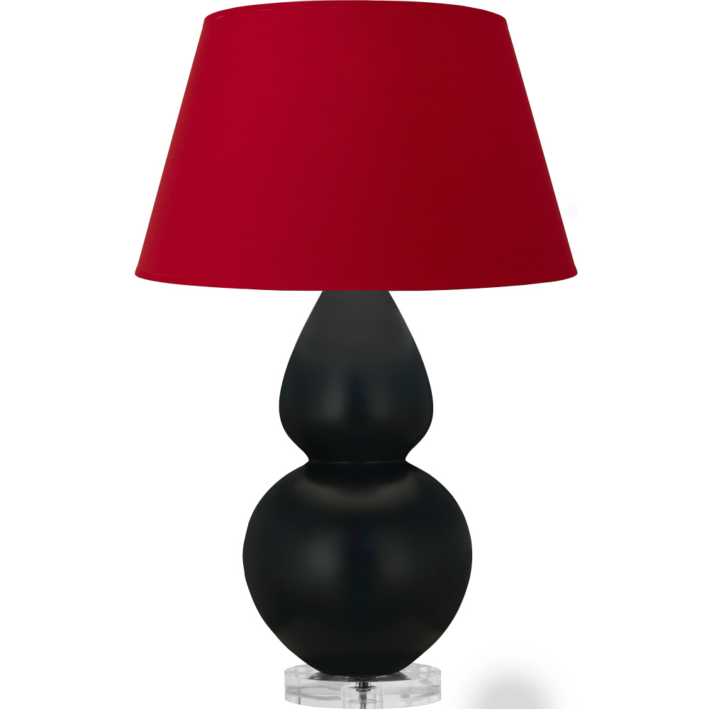 Matte Obsidian Double Gourd Table Lamp