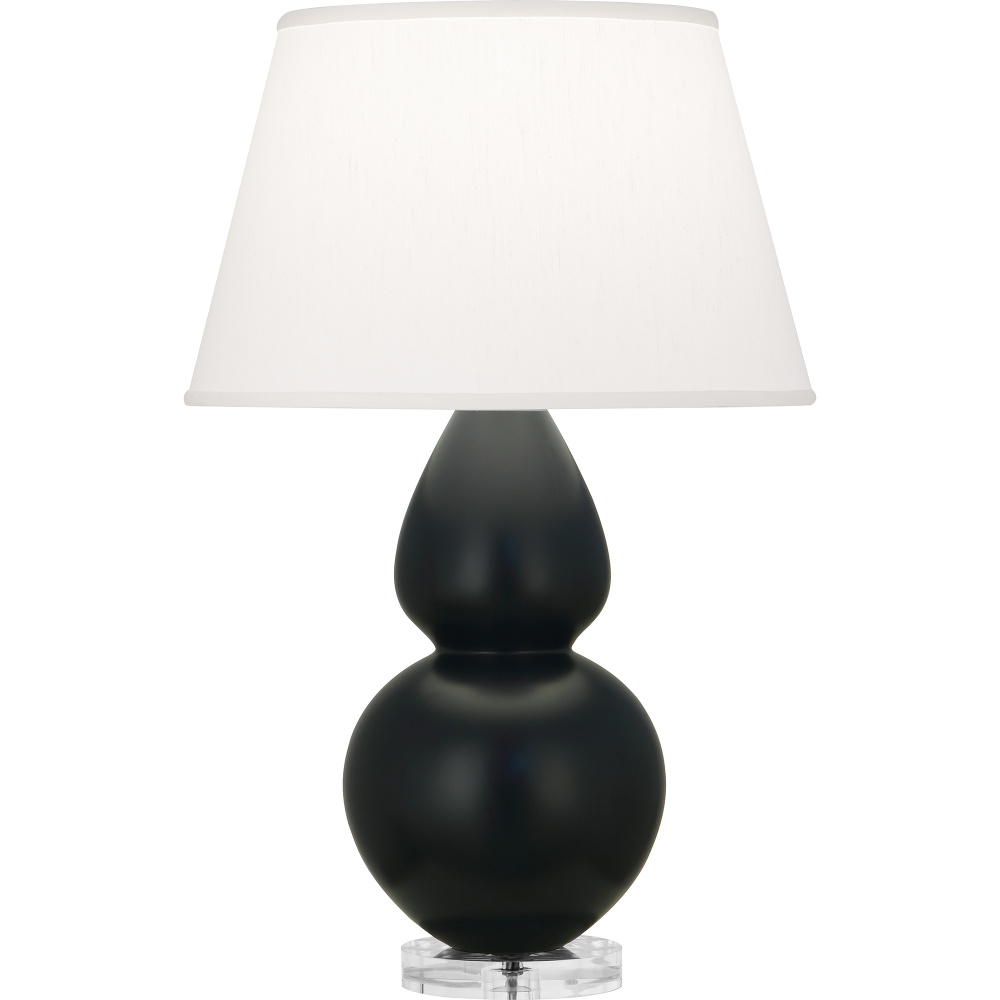 Matte Obsidian Double Gourd Table Lamp