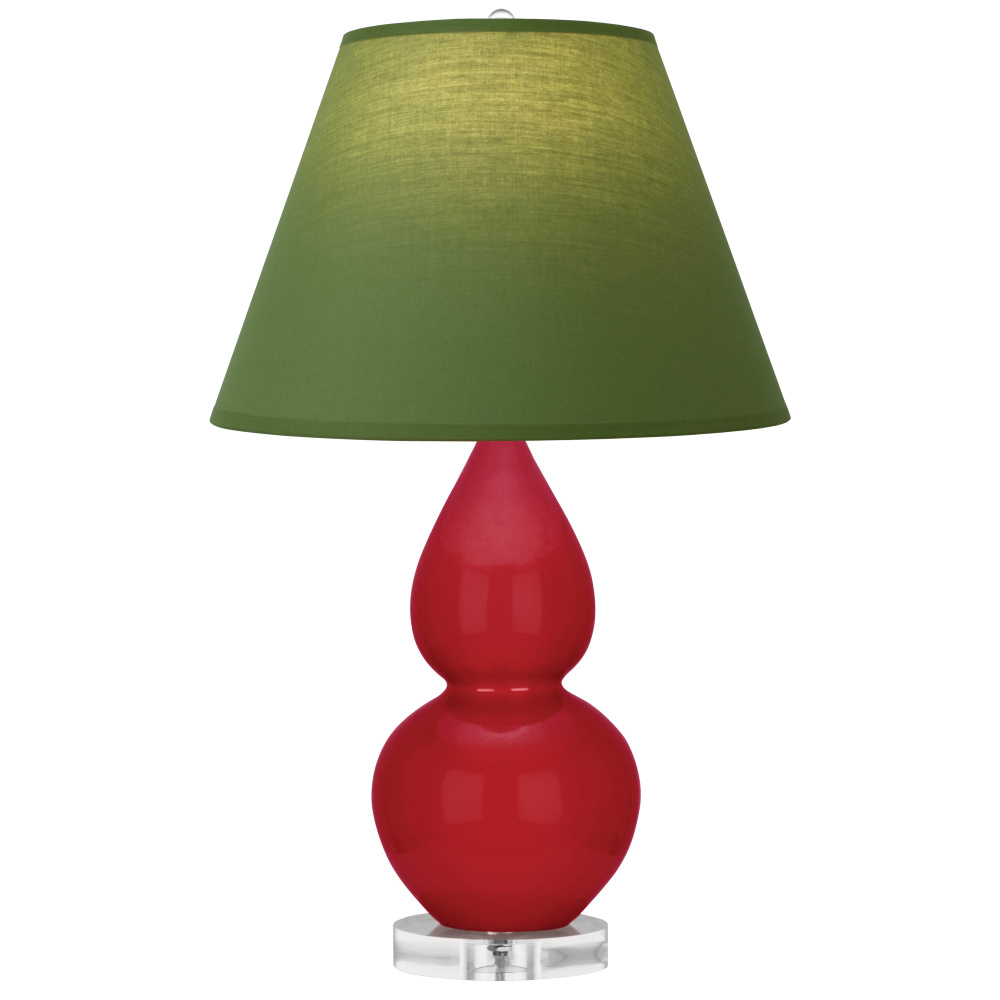 Ruby Red Small Double Gourd Accent Lamp