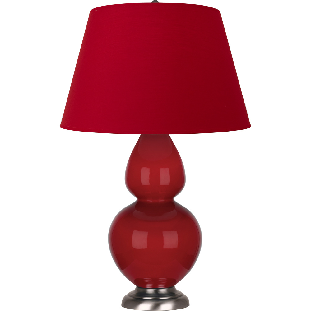 Ruby Red Double Gourd Table Lamp