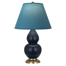 Robert Abbey MMB50B - Matte Midnight Blue Small Double Gourd Accent Lamp