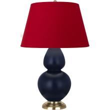 Robert Abbey MMB55R - Matte Midnight Blue Double Gourd Table Lamp
