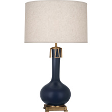Robert Abbey MMB92 - Matte Midnight Blue Athena Table Lamp