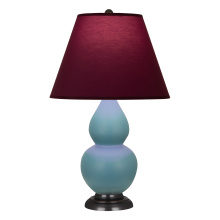 Robert Abbey MOB51P - Matte Steel Blue Small Double Gourd Accent Lamp