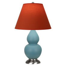 Robert Abbey MOB52T - Matte Steel Blue Small Double Gourd Accent Lamp