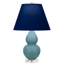 Robert Abbey MOB53N - Matte Steel Blue Small Double Gourd Accent Lamp