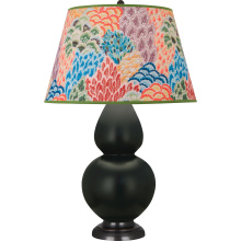 Robert Abbey MOS23S - Matte Obsidian Double Gourd Table Lamp