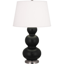 Robert Abbey MOS42 - Matte Obsidian Triple Gourd Table Lamp
