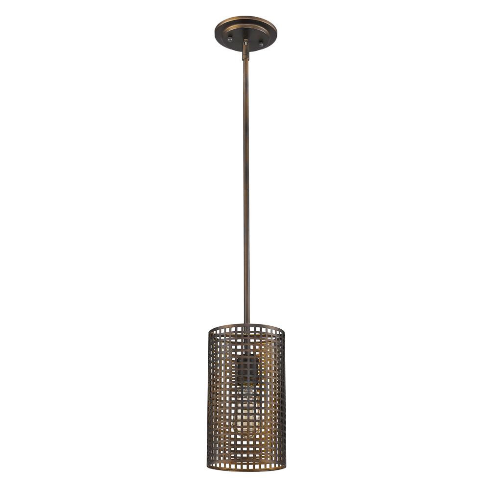 Loft Indoor 1-Light Mini Pendant W/Metal Shade In Oil Rubbed Bronze