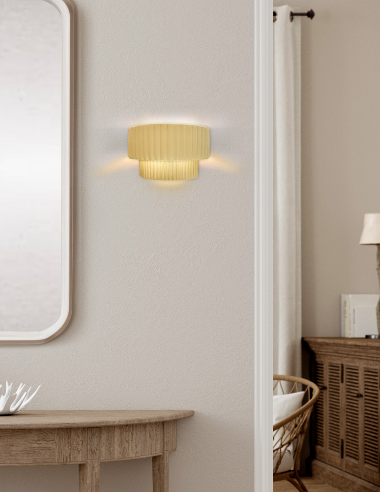 Tier ADA Pleated Wall Sconce