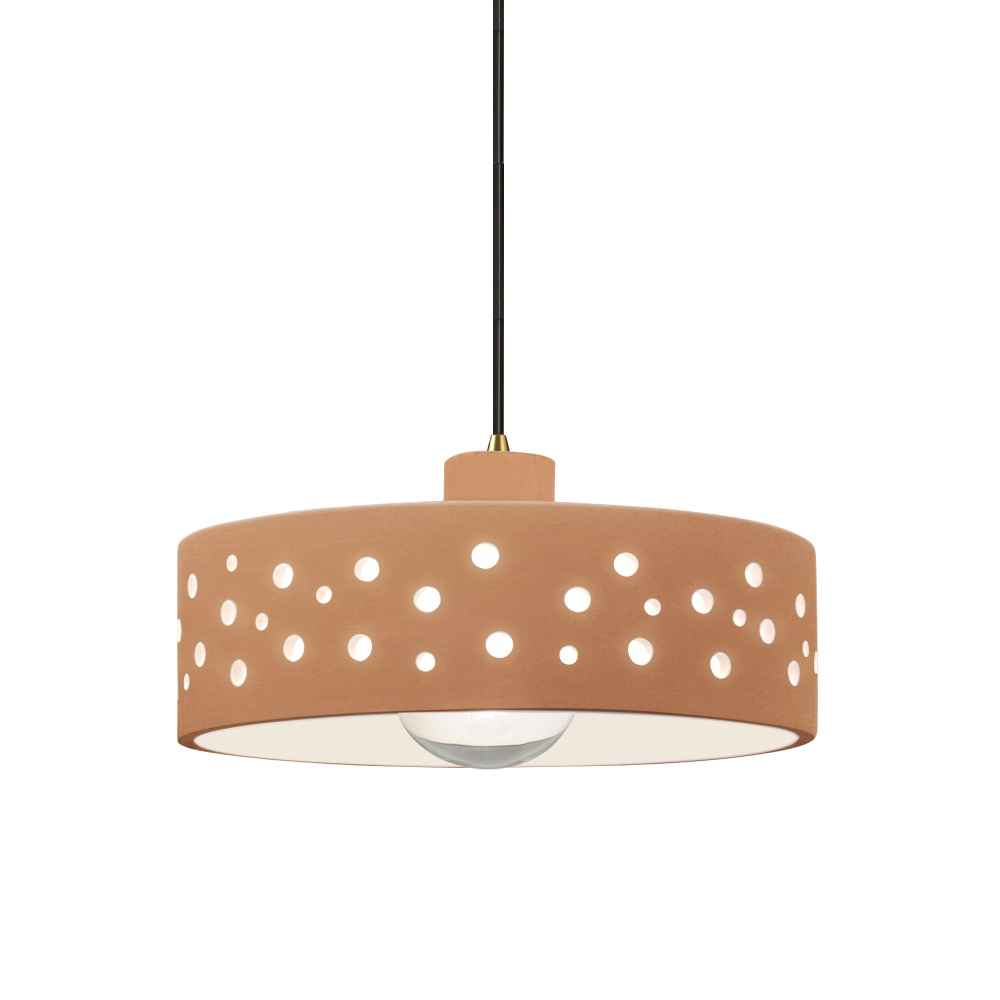 Perforated Dish 1-Light Pendant