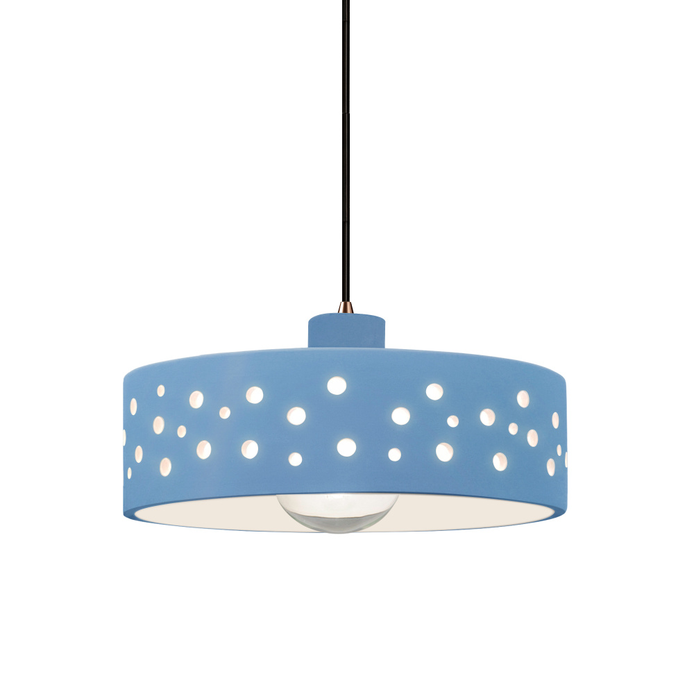 Perforated Dish 1-Light Pendant