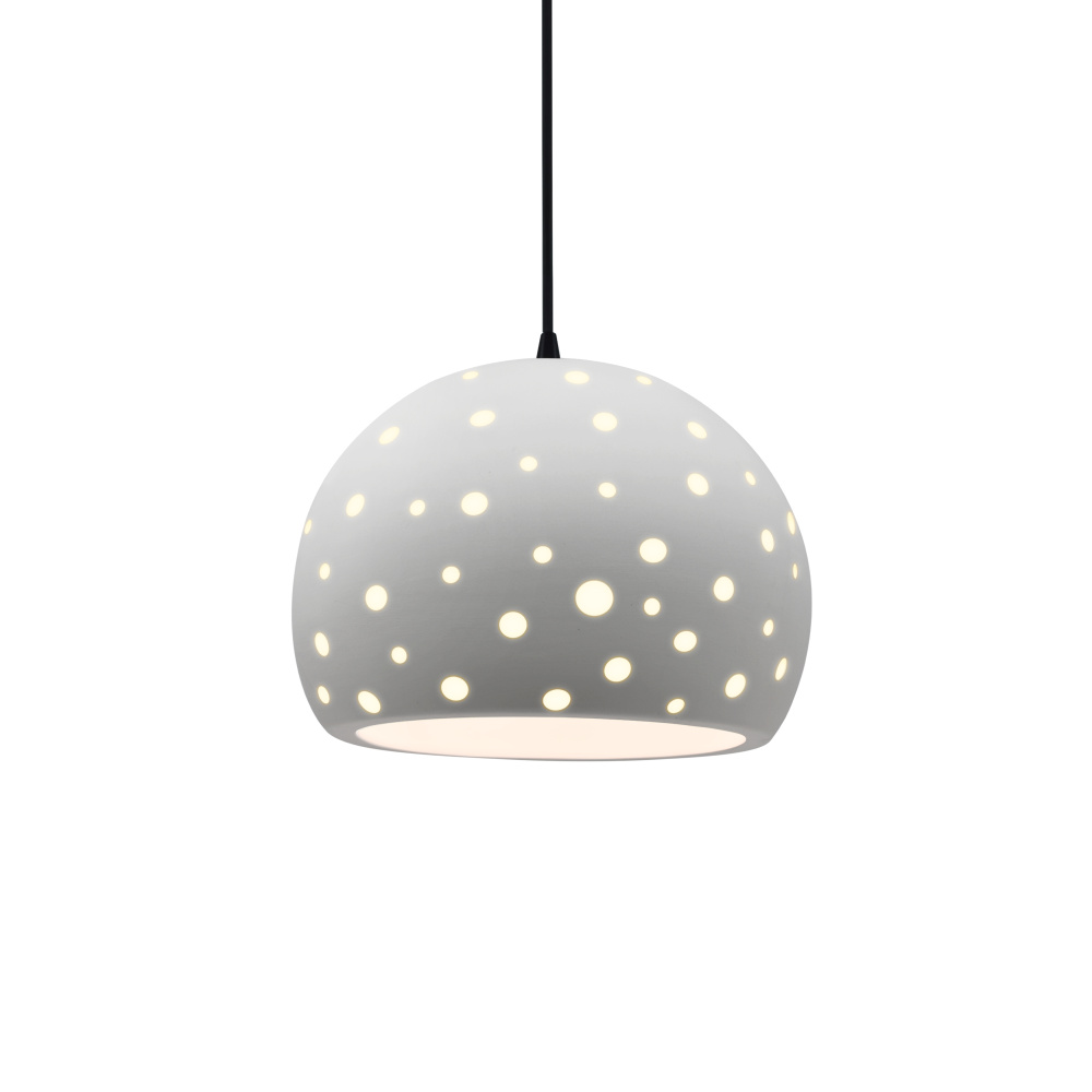 Perforated Medium Globe 1-Light Pendant