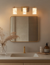 Justice Design Group ALR-8443-15-BRSS - Era 3-Light Bath Bar