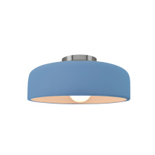 Justice Design Group CER-6340-SKBL-NCKL - Small Spire Semi-Flush