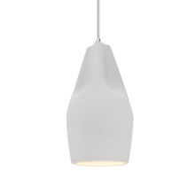 Justice Design Group CER-6597-BIS-CROM-WTCD - Tall Crease 1-Light Pendant