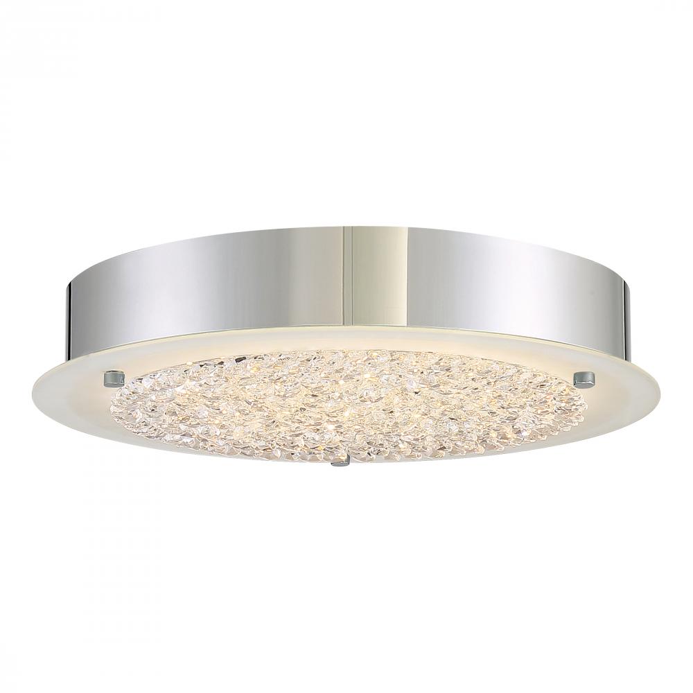Blaze Integrated LED Polished Chrome Flush Mount Light