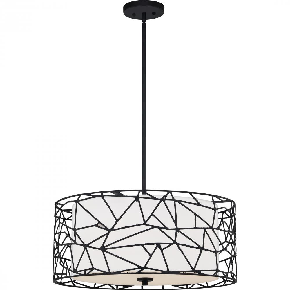 Newcastle 4-Light Matte Black Pendant Light