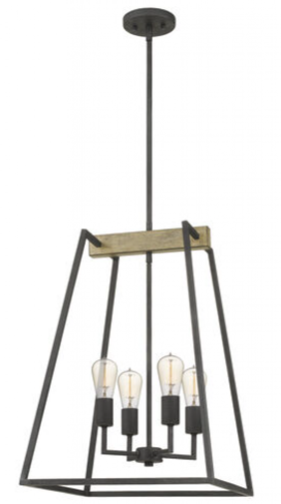 Brockton 4-Light Grey Ash Pendant Light