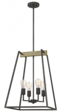 Quoizel BRT5204GK - Brockton 4-Light Grey Ash Pendant Light