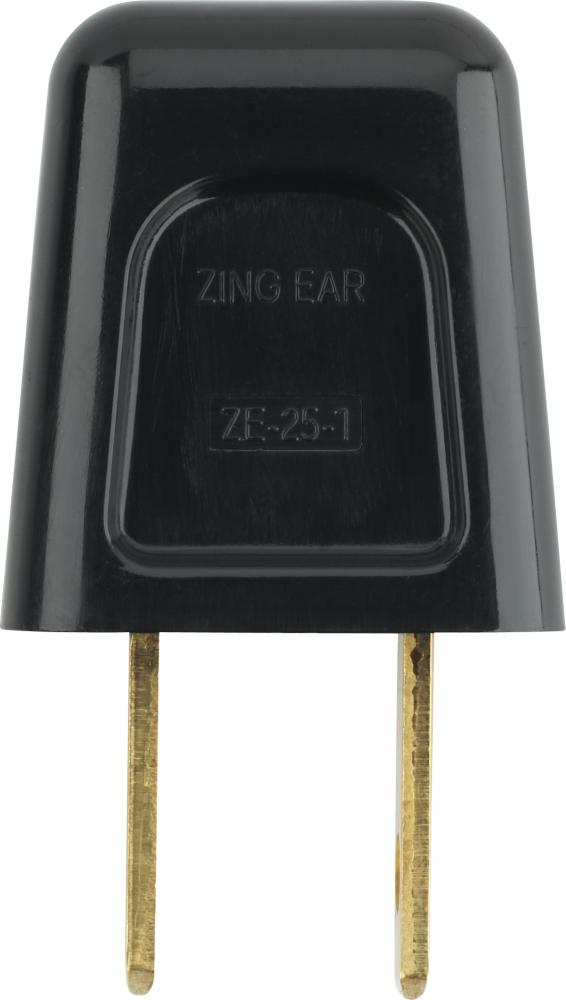 Quick Connect Plug; Black Finish; Polarized; 18/2-SPT-1; 6A; 125V