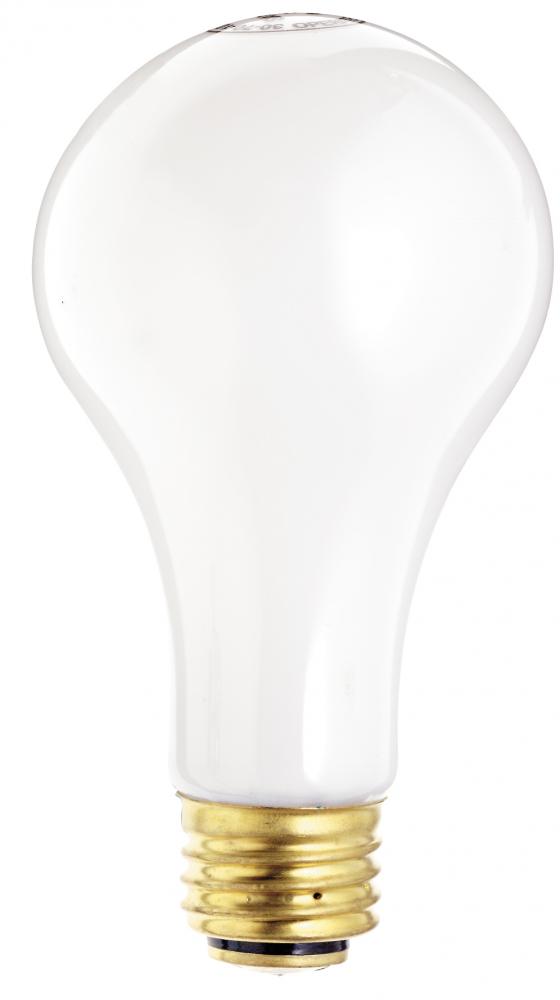 30/70/100 Watt A19 Incandescent; White; 2500 Average rated hours; Medium base; 120 Volt