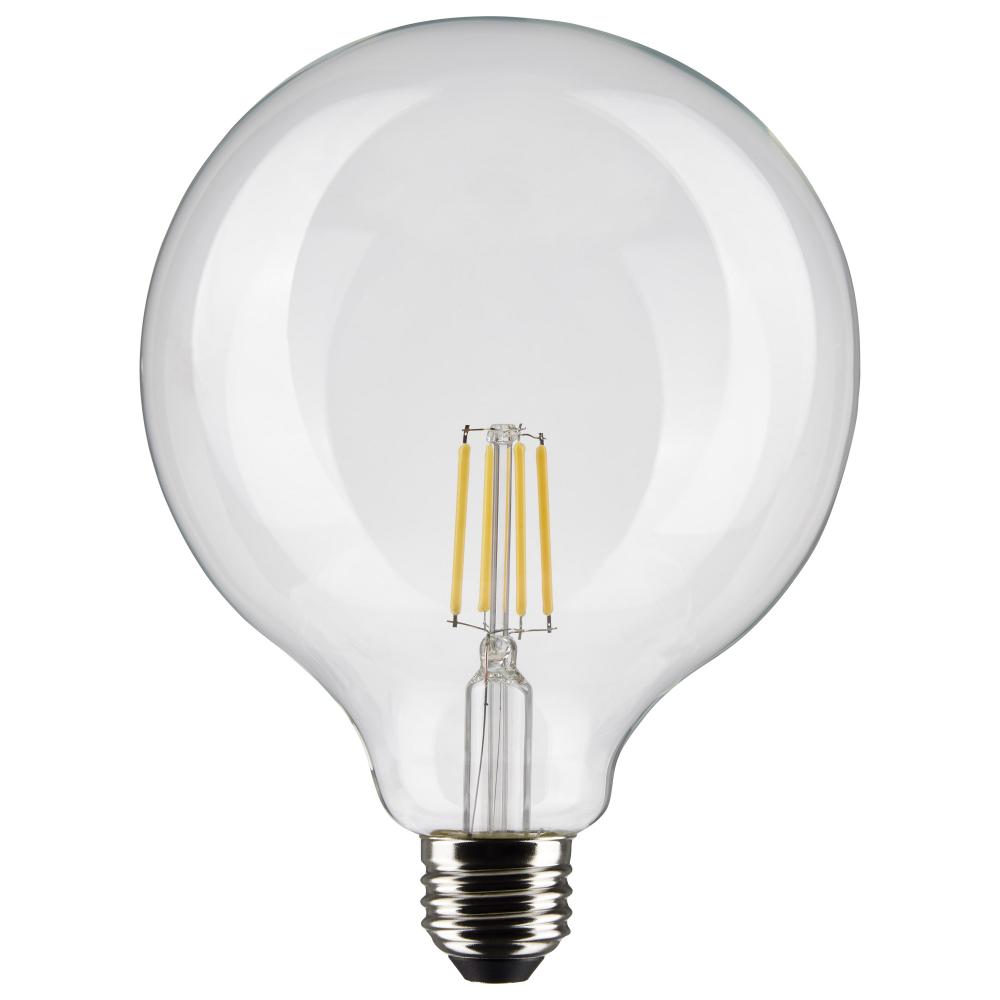 6 Watt G40 LED Filament; Clear; Medium base; 90 CRI; 3000K; 120 Volt