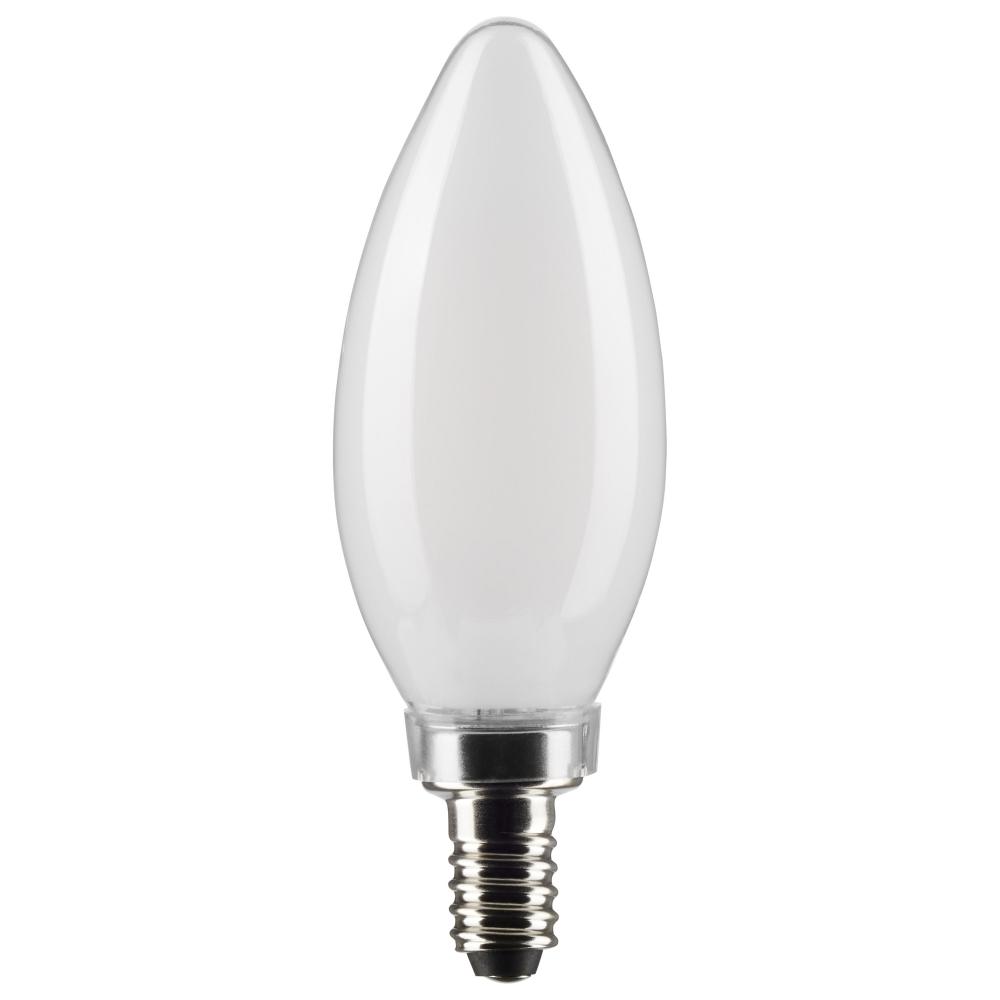 5.5 Watt B11 LED Filament; Frost; Candelabra base; 90 CRI; 2700K; 120 Volt