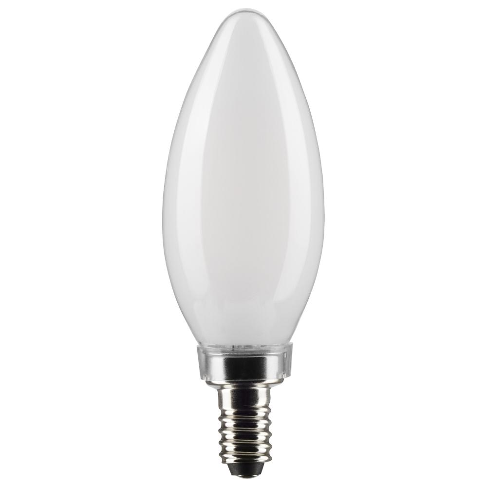 5.5 Watt B11 LED Filament; Frost; Candelabra base; 90 CRI; 3000K; 120 Volt