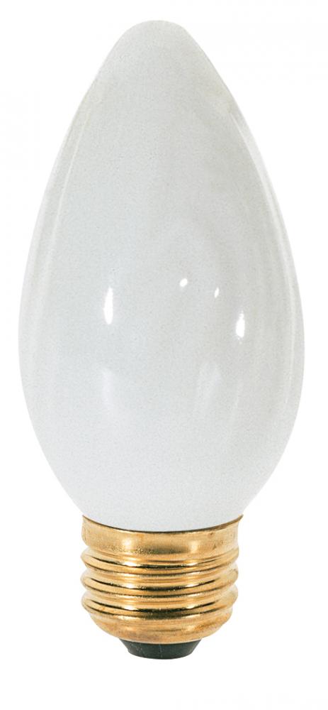 60 Watt F15 Incandescent; White; 1500 Average rated hours; 550 Lumens; Medium base; 120 Volt