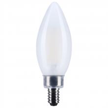 Satco Products Inc. S12494 - 5.5 Watt B11 LED; Candelabra Base; Clear; 3000K CCT; 120 Volt; 10-pk