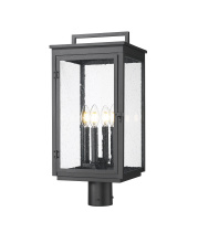 Z-Lite 5019PHBR-BK - 4 Light Outdoor Post Mount Fixture