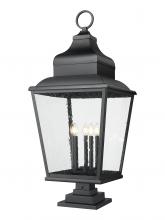 Z-Lite 5029PHXXLS-LSQPM-BK - 5 Light Outdoor Pier Mounted Fixture