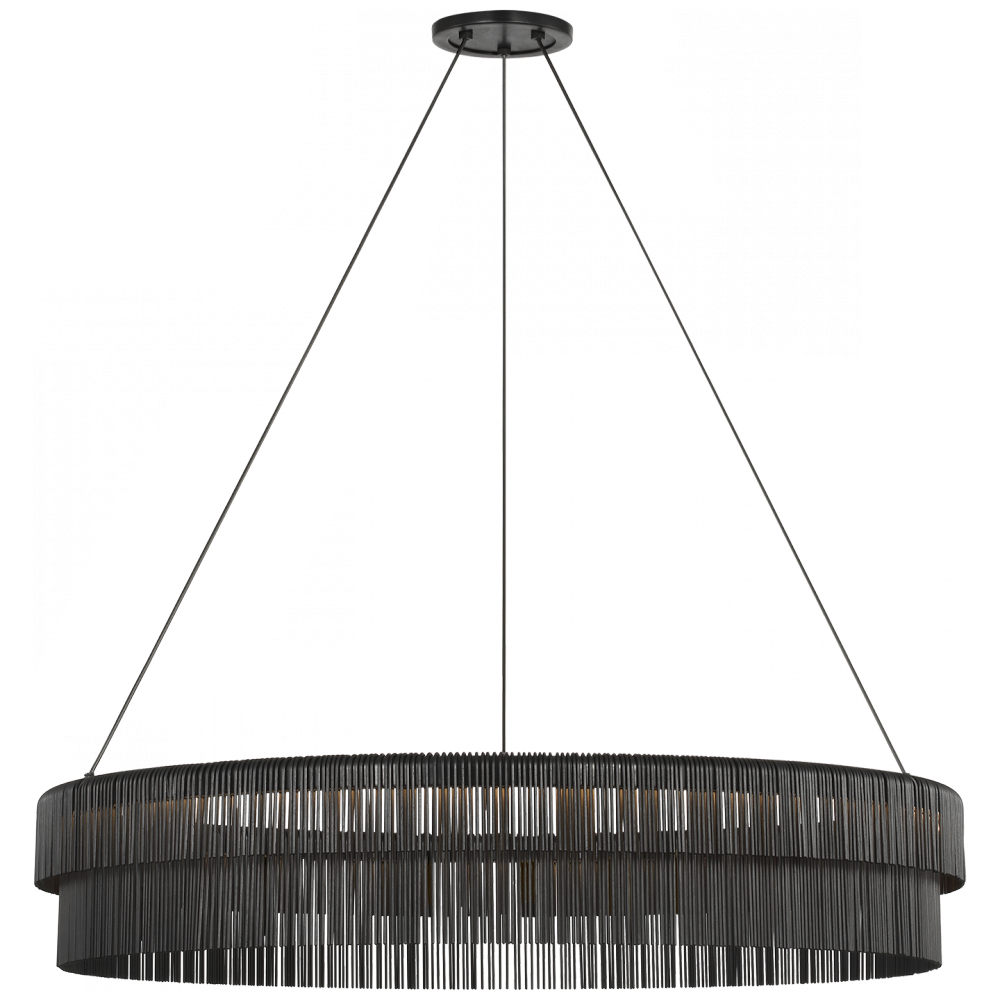 Differo 34" Layered Ring Chandelier