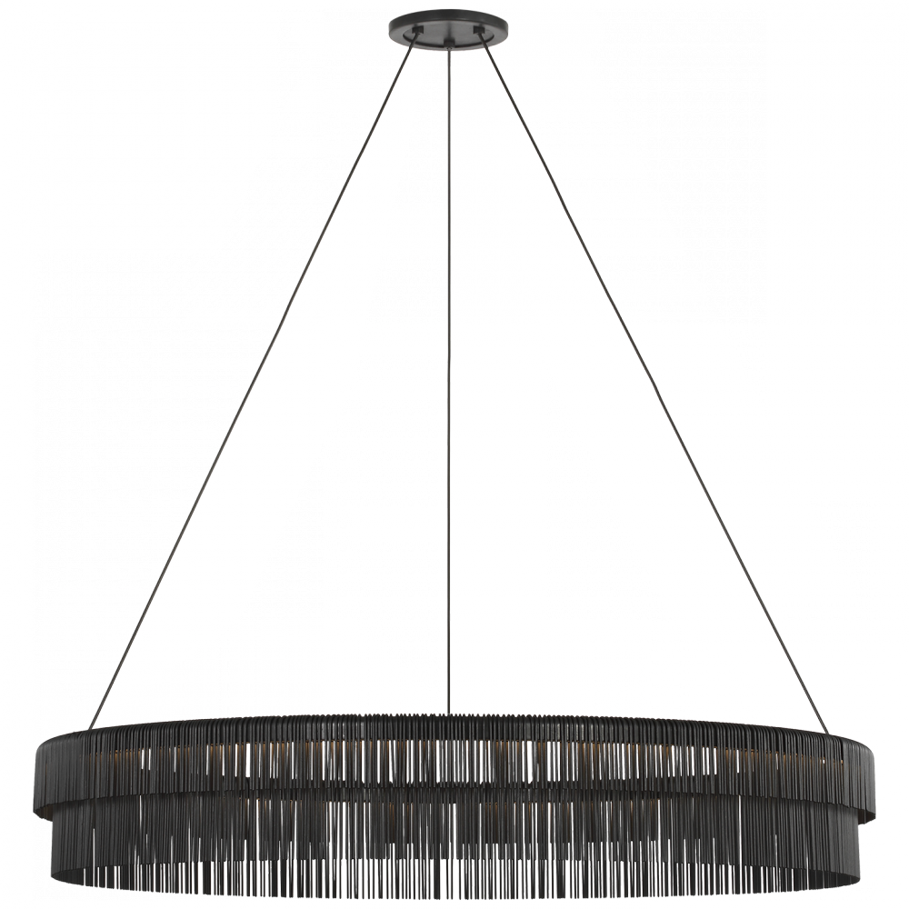 Differo 40" Layered Ring Chandelier