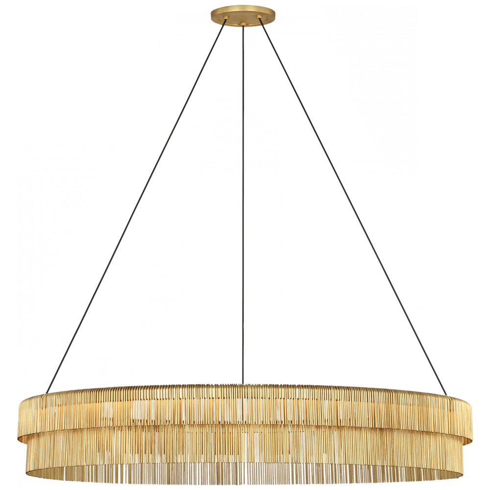 Differo 40" Layered Ring Chandelier