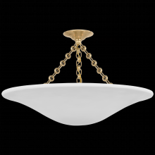 Visual Comfort & Co. Signature Collection ARN 4427HAB-PW - Mollino 24" Semi-Flush Mount