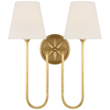 Visual Comfort & Co. Signature Collection CHD 2396AB-L - Polaris 17" Double Sconce