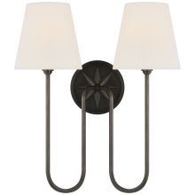 Visual Comfort & Co. Signature Collection CHD 2396BZ-L - Polaris 17" Double Sconce