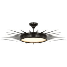 Visual Comfort & Co. Signature Collection SK 4194BZ-WG - Soleil 45" Semi-Flush Mount