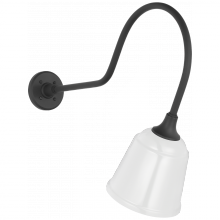 Visual Comfort & Co. Signature Collection TOB 2803MBK/S5-WHT - Academy 26" Angled Flynn Barn Light