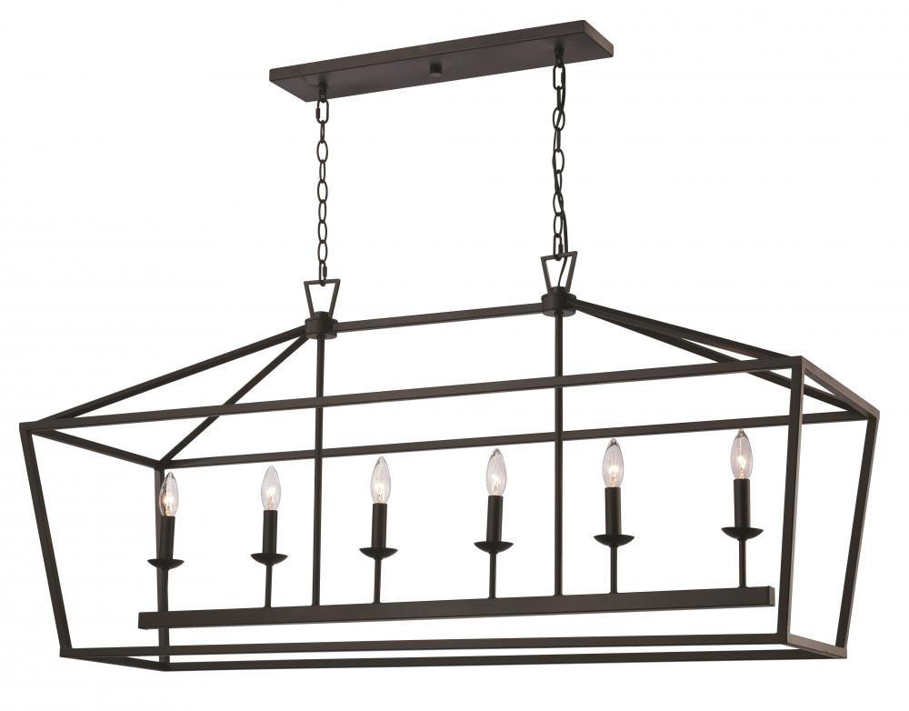 6LT PENDANT-XL-BIRD CAGE-ROB