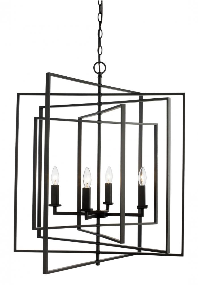 4LT-CUBE CHANDELIER LRG-ROB