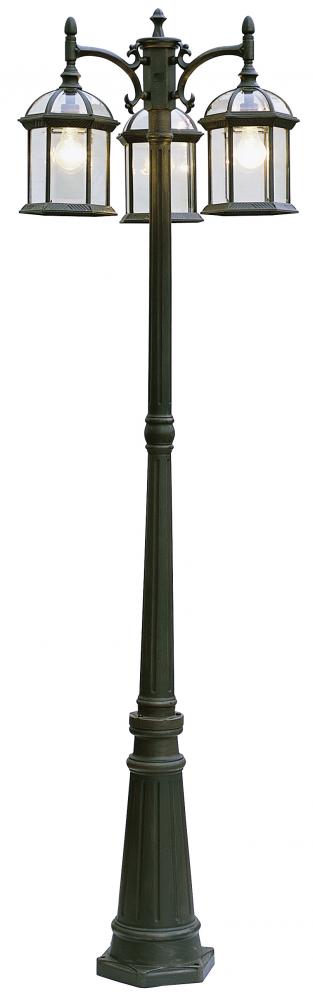 3LT POLE-OUTD-DOWN-BEVELED GLA