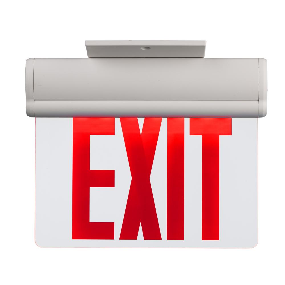 LED EXIT SIGN-CLEAR W/ RED LET