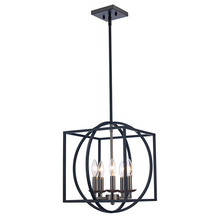Trans Globe 11185 BN-BK - 5LT CHANDELIER ZOEY CAGE-BN-BK