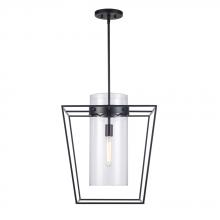 Trans Globe 11392 BK - 1LT PENDANT-18" WIDE CAGE-BK