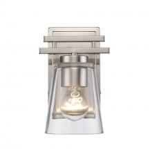 Trans Globe 22491 BN - 1LT SCONCE-CL TAPERED-BN
