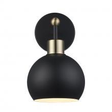 Trans Globe 22531 BKAG-BK - 1LT SCONCE-BK METAL SHADE-BK-A